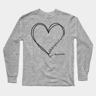 Oscar Wilde's love quote design Long Sleeve T-Shirt